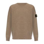 Wollen trui Stone Island , Brown , Heren