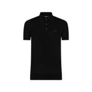 Korte Mouw Gebreide Polo Dsquared2 , Black , Heren