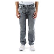 Authentieke Straight Jeans Vijf Zakken Calvin Klein Jeans , Gray , Her...