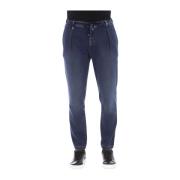 Blauwe Katoenen Jeans Distretto12 , Blue , Heren