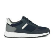 Blauwe Sneakers voor Mannen Geox , Blue , Heren