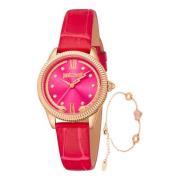 Roestvrijstalen Dames Analoge Horloge Just Cavalli , Pink , Dames