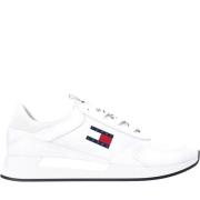 Witte Flexi Vrijetijdssneakers Tommy Jeans , White , Heren