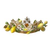 Sicily Lemon Kristal Kroon Tiara Dolce & Gabbana , Multicolor , Dames