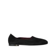 Zwarte Suède Formele Loafers Dolce & Gabbana , Black , Heren