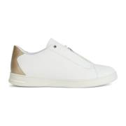 Witte Dames Sneakers D451Ba C1327 Geox , White , Dames
