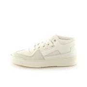 Retro leren mid-top sneaker Copenhagen Shoes , White , Dames