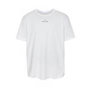 Casual T-shirt met Label Print Samsøe Samsøe , White , Heren