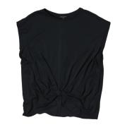 Zwarte Knoop T-Shirt Rag & Bone , Black , Dames