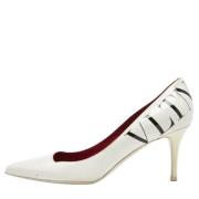 Pre-owned Leather heels Valentino Vintage , White , Dames