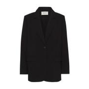 Relaxte Fit Zwarte Blazer Modström , Black , Dames