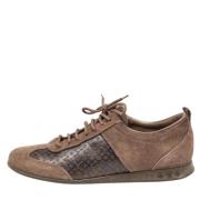 Pre-owned Suede sneakers Louis Vuitton Vintage , Brown , Dames