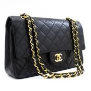 Pre-owned Leather chanel-bags Chanel Vintage , Black , Dames