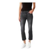 Cropped Jeans Replay , Gray , Dames