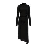 Gedrapeerde Jurk Victoria Beckham , Black , Dames