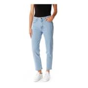 Straight Jeans Lee , Blue , Dames