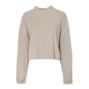 Relaxed Fit Sweatshirt met ronde hals Drykorn , Beige , Dames