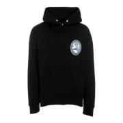 Oversize Hoodie met Tiger Patch Kenzo , Black , Heren