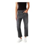 Cropped Jeans Diesel , Gray , Dames