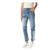 Cropped Jeans Replay , Blue , Dames