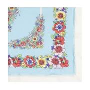 Zijden sjaal met bloemenpatroon Etro , Multicolor , Dames
