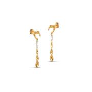 Parel Goud Studs Elegant Look Enamel Copenhagen , Yellow , Dames