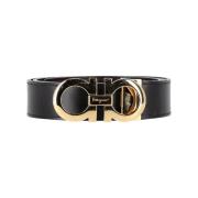 Pre-owned Leather belts Salvatore Ferragamo Pre-owned , Black , Heren