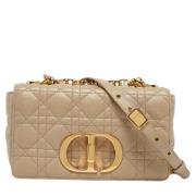 Pre-owned Leather dior-bags Dior Vintage , Beige , Dames