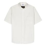 Seersucker Button Down Overhemd Nike , White , Heren