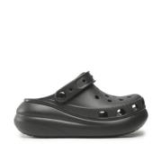 Zwarte Clog Crush Schoenen Crocs , Black , Dames