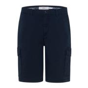 Cargo shorts donkerblauw effen dessin Brax , Blue , Heren