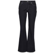 Low Boot Flared Slim Fit Jeans Abrand Jeans , Blue , Dames