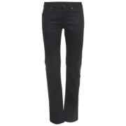 Pre-owned Denim jeans Yves Saint Laurent Vintage , Black , Dames