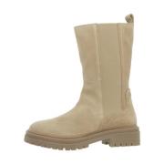 Stijlvolle Chelsea Boots in Iridea-afwerking Geox , Beige , Dames