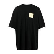 Zwarte T-shirts en Polos Vetements , Black , Heren