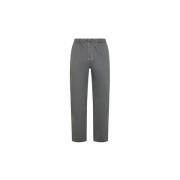 Tencel Trekkoord Broek Antraciet Rechte Pijp Sun68 , Gray , Heren