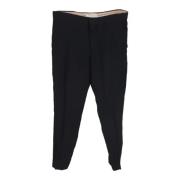 Pre-owned Wool bottoms Chloé Pre-owned , Black , Dames