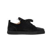 Pre-owned Suede sneakers Christian Louboutin Pre-owned , Black , Heren