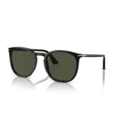 Stijlvolle zonnebril van hoogwaardig acetaat Persol , Black , Unisex