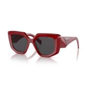 Stijlvolle zonnebril met uniek ontwerp Prada , Red , Dames