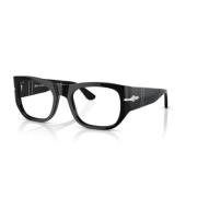 Stijlvolle Zonnebril met Groene Lenzen Persol , Black , Unisex