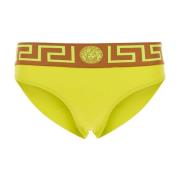 Neon Gele Zwembroek Versace , Yellow , Dames