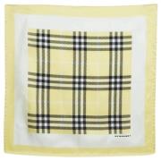 Pre-owned Silk scarves Burberry Vintage , Yellow , Dames
