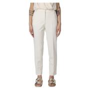 Cropped Trousers Pinko , Pink , Dames