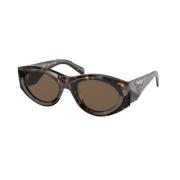 Stijlvolle Zs-2Au06B Zonnebril Prada , Brown , Dames