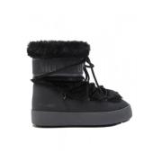 Ltrack Tube Faux FUR Laars Moon Boot , Black , Dames