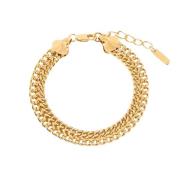 Gouden Ketting Armband Dubbele Link Malababa , Yellow , Dames