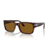 Stijlvolle Zonnebril met Uniek Ontwerp Persol , Brown , Unisex