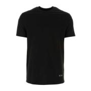 Stijlvol Zwart Katoenen T-Shirt Jil Sander , Black , Heren