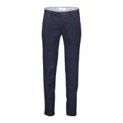 Donkerblauwe Linnen Chino Broek Brax , Blue , Heren